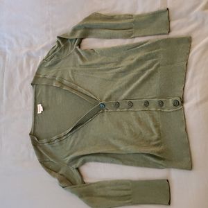 Olive Green Cardigan NWOT